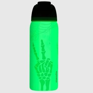 NWT Owala Halloween Color Drop "RIP" GLOW IN THE DARK 32oz FreeSip Water Bottle